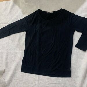 ATHLETA Black Long Sleeve Top, Size M